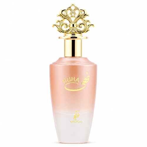 KHADLAJ - Nuha Eau de Parfum | Parfum Unisexe Floral et Boisé | Arôme Sophistiqué et Durable | Idéal pour Toutes les Occasions | Design Élégant du Flacon, 85 mL