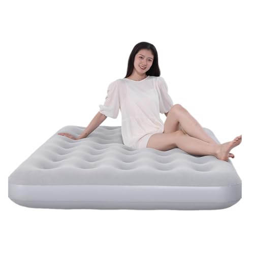 CORIYA Air Mattress Flocked Inflatable Bed for Home Camping Guests Raised Waterproof