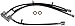 Dorman H620996 Rear Driver Side Brake Hydraulic Hose Compatible with Select Ford Models