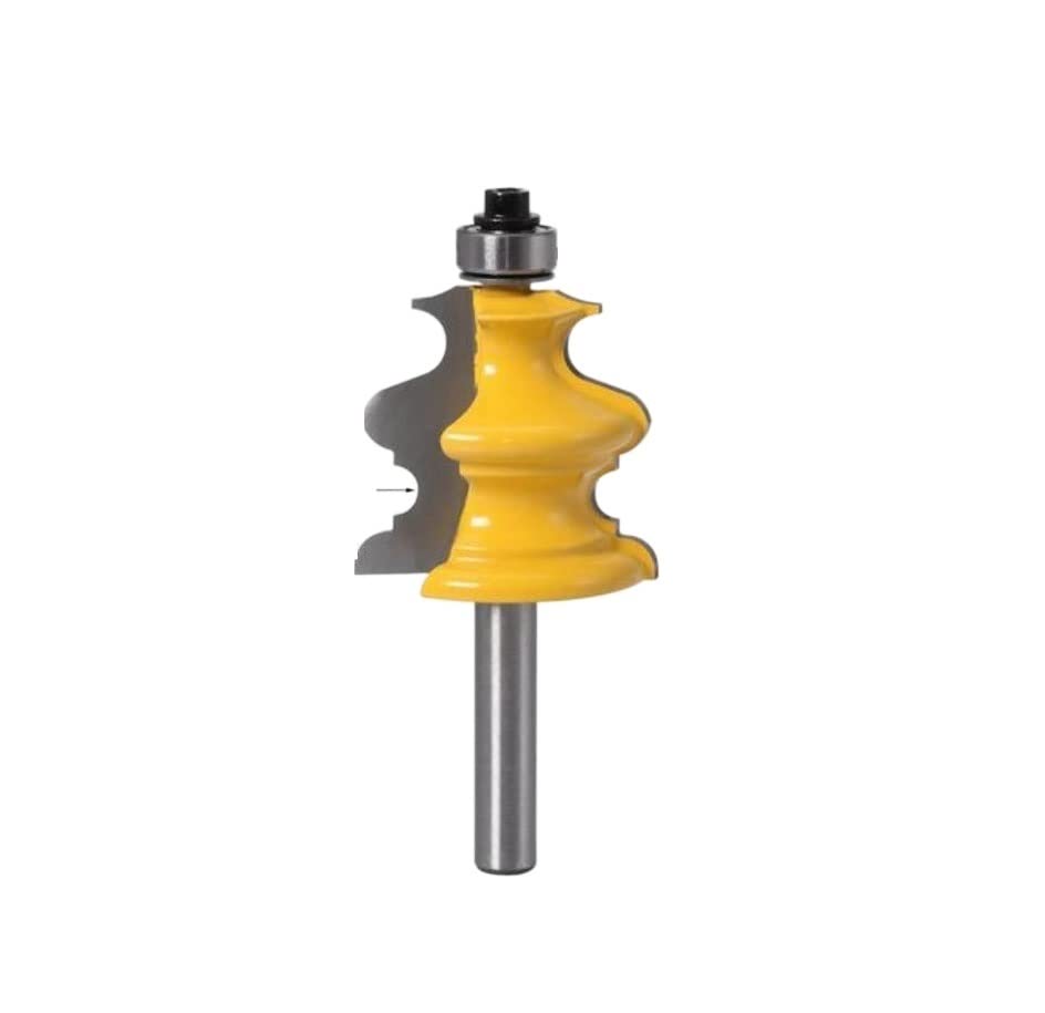 MNUPL 1 Carcasa de vástago de 8 mm;Juego de Brocas for enrutador de moldeo de Base, Cuchillo de línea CNC, Cortador for carpintería, Cortador for Herramientas de carpintería(NO5)