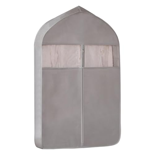 Closet Garment Bags for Storage Non-Woven Fabric Covers with Clear Window Full-Length Hanging Clothes Dust Protection Durable and