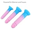 Anale Stecker Trainings sets, 3 Größen Anale Dildos, G-Punkt für Frauen Freude am Dildo und Analspiel, prostata dildo Massage Sex spielzeug für Anfänger kleiner dildo‘ (Rosa blau) #3