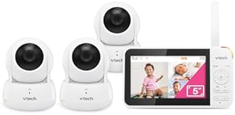 VTech VM924-3 Video Baby Monitor with 3 Cameras