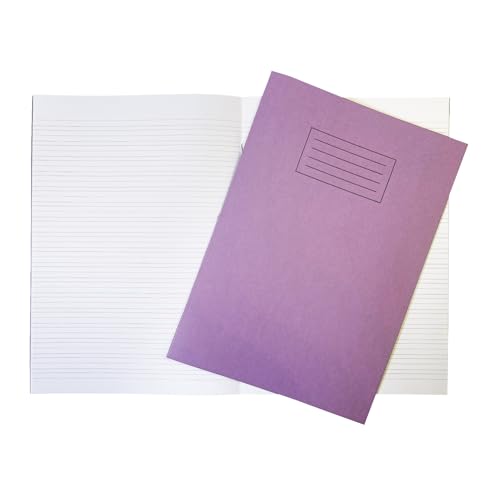 Image of Janrax A4 Purple 40 Page Handwriting Book Exercise Book WF Paper with 225gsm Manilla Cover