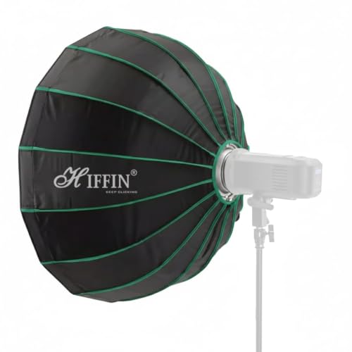 Image of HIFFIN KL-65 (65cm) Octagonal Softbox with Bowens Mount | Quick Release Softbox Kit with Grid, Dual Diffusers & Beauty Dish | Soft Light Modifier for COB Lights, Studio Flash & Product Photography