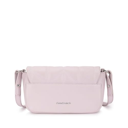 Image of Fastrack Puff Sling with Detachable Pouch | Faux-Leather Women's Handbags | Sling for Casual Carry