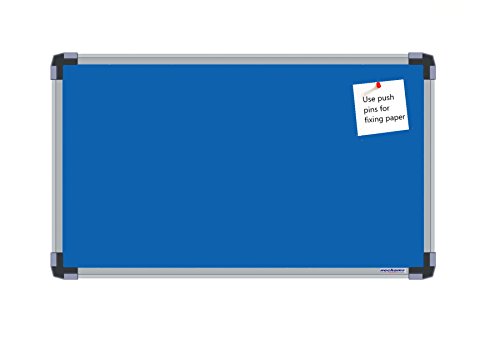 Image of Nechams Fabric Notice Board /Pin-up Board /Bulletin Board /Soft Board for Office, School and Home - Hexa-Lite Series (Blue, 1.5x2ft /45x60cm)(Pack of 4)