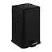 Relaxdays Treteimer, 20 Liter, Absenkautomatik, entnehmbarer Inneneimer, Metall, Retro Mülleimer Küche, eckig, schwarz