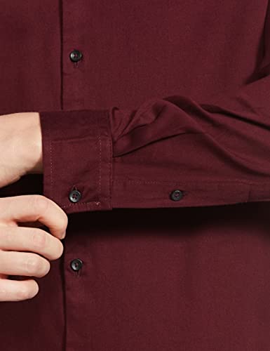 Image of The Indian Garage Co Men Regular Fit Solid Full Sleeves Spread Collar Formal Shirt