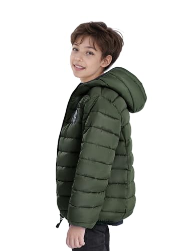 solomate Boys Coats with Hood - Boys' Outerwear Fall Puffer Lightweight Jackets & Coats for Kids with Windproof Sleeve2