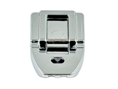 Image of ZENITH Round Zipper Invisible Pressure Foot Snap on Type for Automatic Electric Low Shank Sewing Machines Suitable for Usha Janome Brother Singer etc Steel Finish (Round Zipper)
