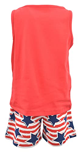 Image of Unique Baby Boys American Boy 4th of July 2pc Tank Shorts Set