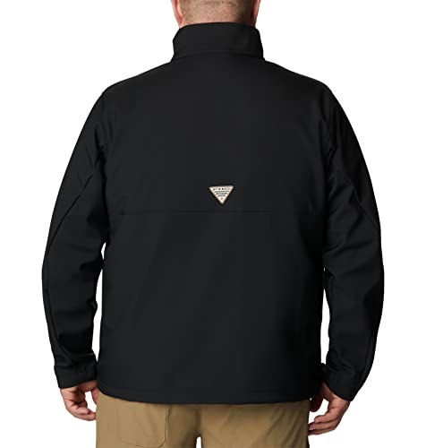 Columbia Men's Phg Ascender Softshell Jacket, Black/Rt Edge, Large #TOP6