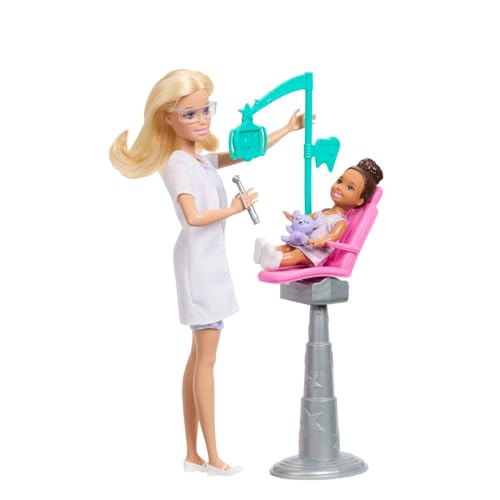 Muñeca Barbie Dentist con set dental y accesorios miniatura 3