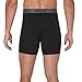 Hanes Men's Stay Dry Pouch, Cotton Stretch Boxer Brief with Leak Protection, 3-Pack, Black, Grey, Navy Blue