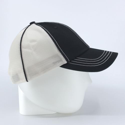 Image of The Vintage Year Washed Cotton Unstructured Soft Mesh Adjustable Trucker Baseball Cap