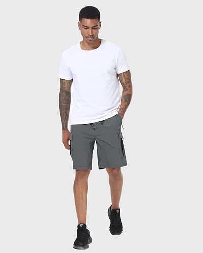 Image of Men's Cargo Shorts Quick Dry Lightweight Stretch Hiking Shorts for Men with 5 Pockets No Lining
