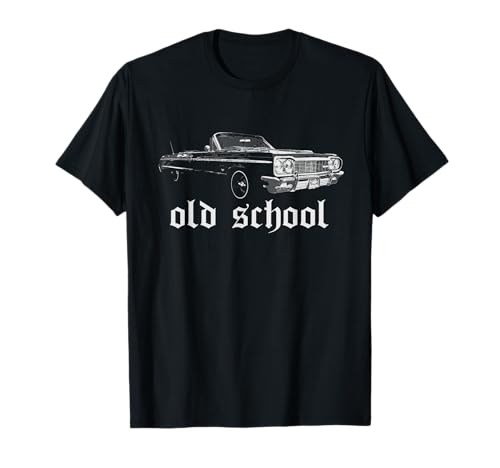 Old School Lowrider T Shirts For Men Cholo Clothing Chicano T-Shirt