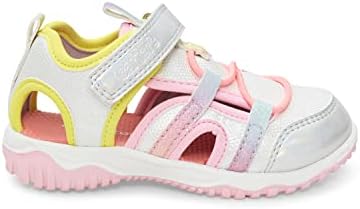 carter's Girls Metheor Sport Sandal, Silver, 6 Toddler | Image 2