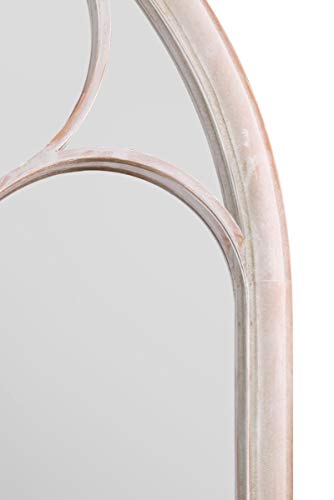 MirrorOutlet Rustic Home & Garden Outdoor Wall Mirror Chapel Window Design 5ft x 2ft8 150cm x 81cm, GMA020