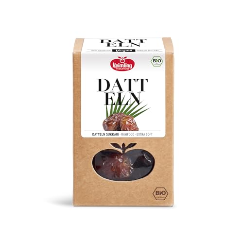 Bio Datteln Sukkari – 500 g – extra weich & karamellig – naturbelassen & ungeschwefelt – vegan & roh – ballaststoffreich – ohne Zuckerzusatz