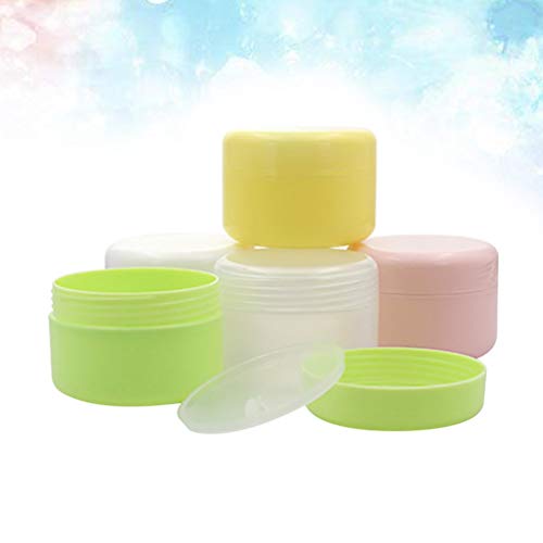 Lurrose 20pcs 20g pequenos frascos de viagem recipiente de cosmético portátil máscara vazia de creme