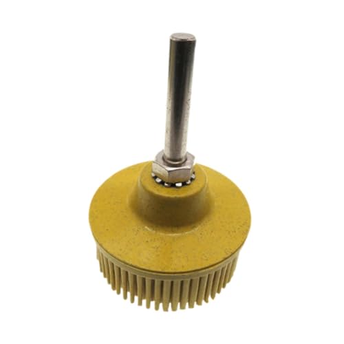 MYCENSE 2 inch Bristle Disc Drill Bristle Brush Disc Home Cleaning Cleaning Abrasives Coating Removal Disc Abrasives Wheel Brush, Yellow