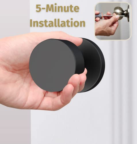 Mega Handles Passage I Black Door Knob For Hallway, Closet And Bathroom I Reversible Heavy Duty Design I Fits All Standard Door Sizes I Screws Included - Black Matte (1 Pack) #TOP4