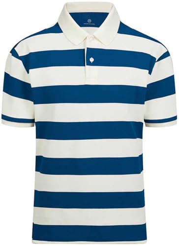 Polo Shirts for Men, Summer Sports Striped Short Sleeve Regular Moisture Wicking Dry Fit Golf Shirt, Sizes S-3XL4
