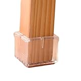 Bloss Chair Leg Floor Protectors Square，Silicone Chair Leg Caps，Chair Tips to Prevent Scratches The Floors, 16 Pack Square Length 1-1/4〃 to 1-3/8〃 Inches