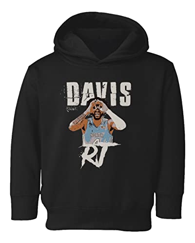 Baku Apparel Davis Madness North Carolina Basketball Fans Toddler Hoodie Sweatshirt (Black, 5T)