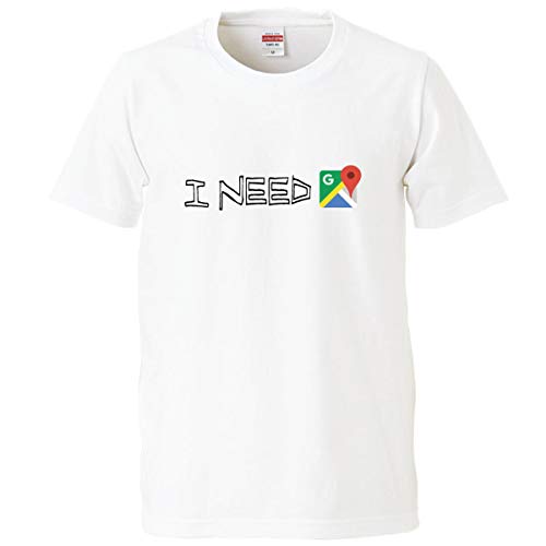 ��x�]�̂�������t�V���c �uI NEED Google MAP�v �N���ɓ`���������b�Z�[�W �p�� �Ђ炪�� �J�^�J�i ���{�� �������딼��T�V���c �z���C�g �����YXXXL�T�C�Y