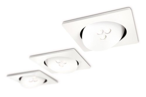 Image of Philips 68032 7.5-Watt Ceiling Light Fixture (Pack of 3, White)
