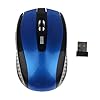 Draagbare 2.4G draadloze optische muis muizen voor computer pc laptop gamer blauw blauw