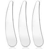 Thinp 3 Stück Kosmetikspatel, Mini-Make-up-Spatel aus Edelstahl Wiederverwendbare Mini Metall Makeup Spatel Kosmetikspachtel für Creme, Mini Masken Pinsel, Kosmetik Metall Spatel, Beauty Scoop