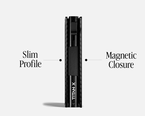 TITAN X Trifold Wallet | Minimalist Slim Metal and Leather anti RFID Wallet | Wallet for Men | Front Pocket Minimalist Wallet, Slim Wallet, Gift Boxed (Carbon Fiber)4