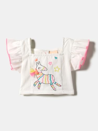 Image of Nautinati Baby Girls Cute Printed Top and Shorts Clothing Set | Age 0-3 Years