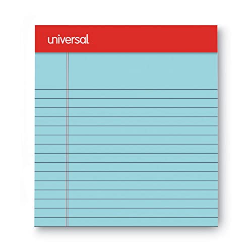 Bloc-notes bleus Universal 5x8 pour éviter les feuilles déchirées au bureau - 5