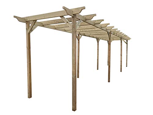 Garden Wooden Pergola Kit - Exclusive Pergola Range - 9 Designs - 42 Size Kits (3.6m x 3.6m (with 4 posts), Saxton Design)
