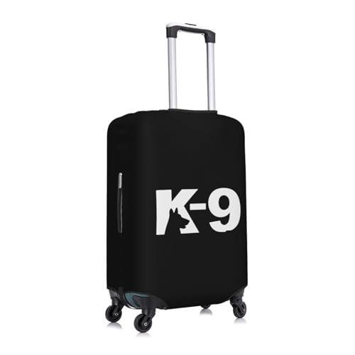 K9 Dog Travel Luggage Cover Suitcase Protector Fits 26-28 Inch Case(Black,L)2