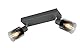 Reality Leuchten Spotbalken Cadiz R81782042, Metall Anthrazit, Glas Chrom bedampft, exkl. 2x E14
