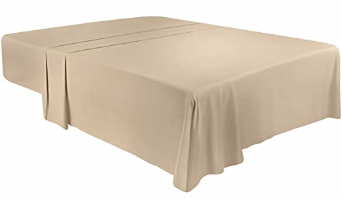 Utopia Bedding Lenzuolo Letto - Microfibra Spazzolata (King - 266 x 259 cm)