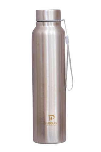 Image of parkav stainless steel water bottle 1L,slivercolor,