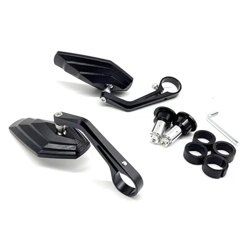 Espejo retrovisor motocicleta gran angular ajuste universal aluminio MS-2025 2