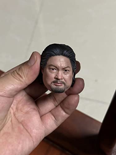 Sculpture de tête homme asiatique 1/6 figurine 30 cm accessoire AMITD