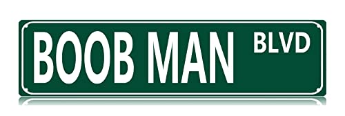 Qianyin Boob Man BLVD Metal Tin Sign Breasts Lover...