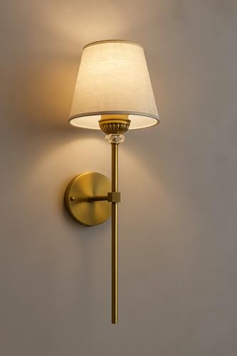 Image of Premium Gold Finish Wall Lamp (with Bulb) Lamp for Bedroom, Living Room, Restaurants, Dining, Coffee Shop, Home Etc. (Pack of 1)