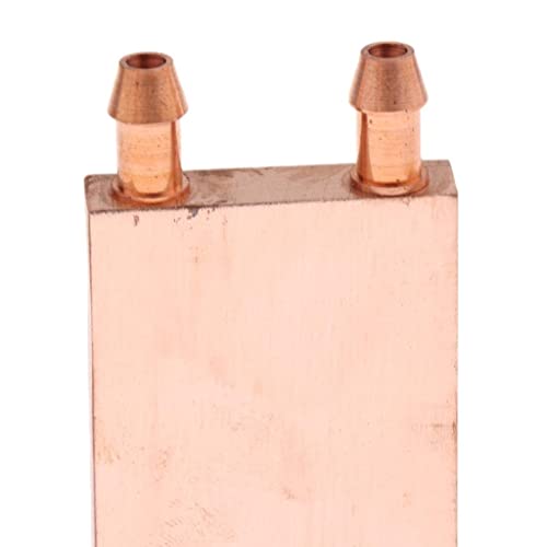 zalati Copper Cooling Block Water Cooling Heatsink DIY Warm Heat Sink System for PC Computer CPU Graphics Radiator 40x80mm - Image 2