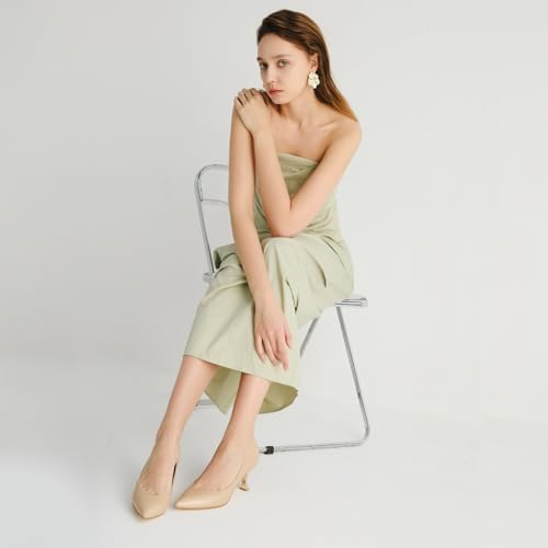 Women Low Kitten Heels Women's Dressy Pumps Pointed Closed Toe Elegant Wedding Pumps Formal Work Office Comfortable Shoes Classic Pumps for Women2