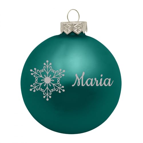 Deitert Weihnachtskugel mit Namen oder Wunschtext graviert, Ø 8cm,...